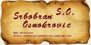 Srbobran Osmokrović vizit kartica